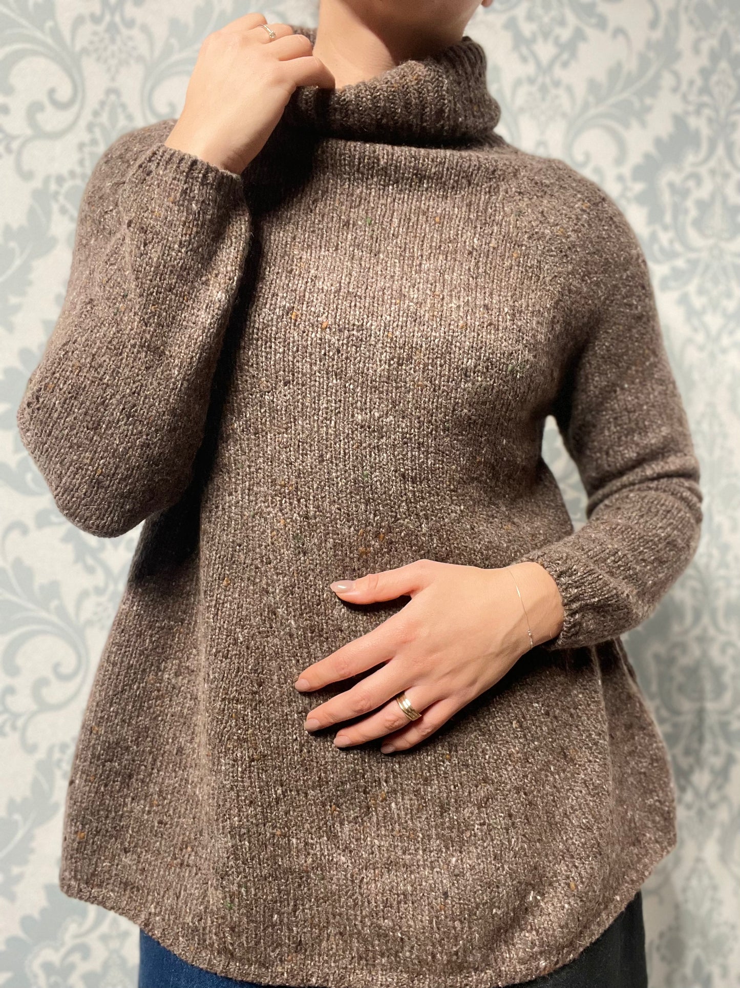 Maglione dolcevita misto cashmere