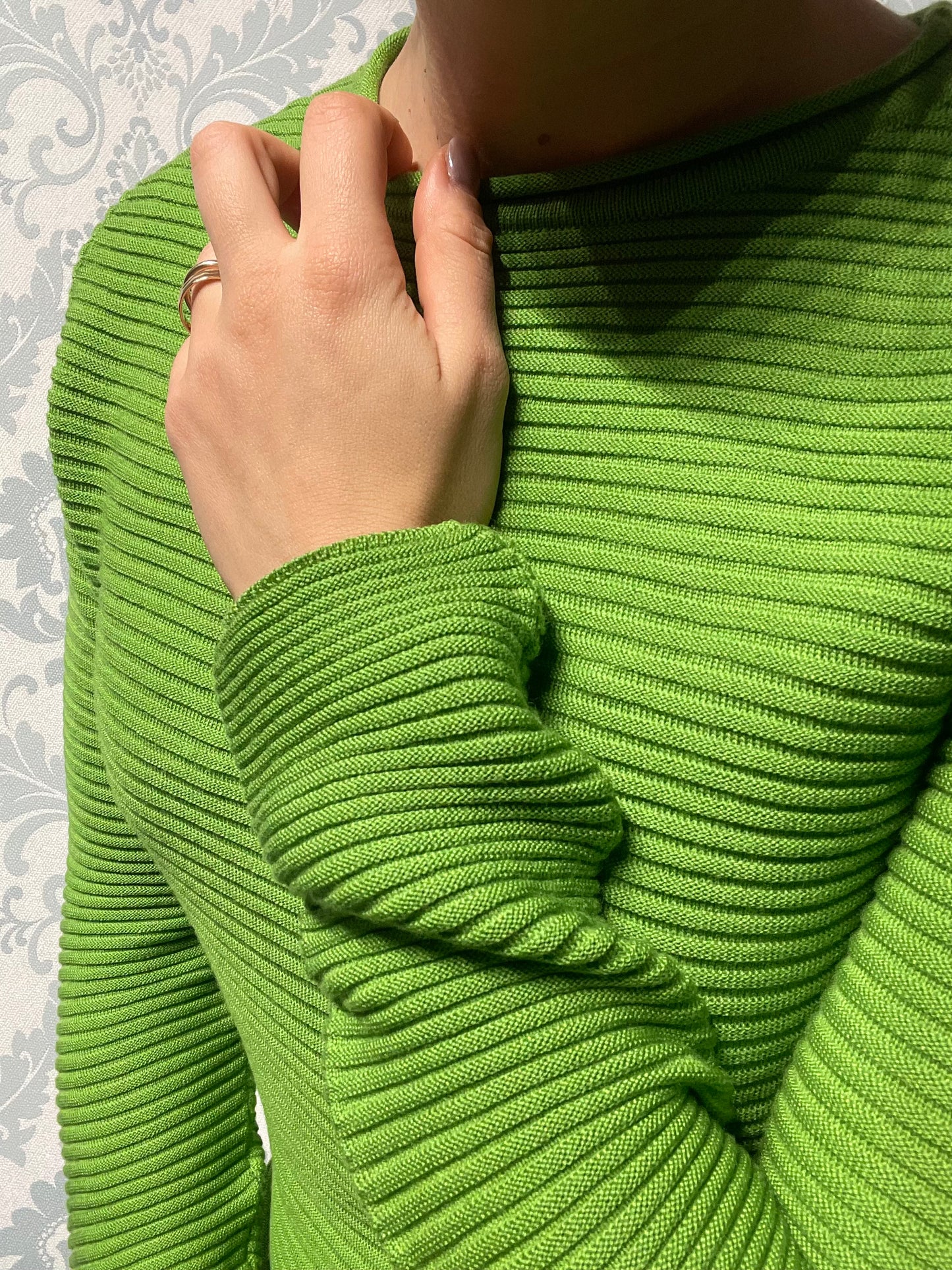 Maglia girocollo 100% lana
