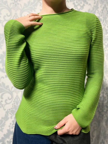Maglia girocollo 100% lana